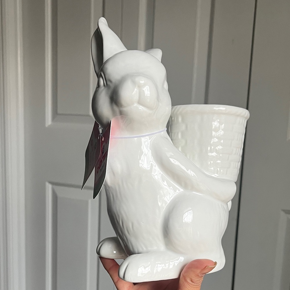 White Ceramic Bunny